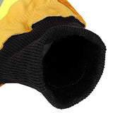 ▶ Guantes ignífugos de Trabajo Ignífugos Guante de Seguridad Resistente Al Calor Antivalor de Cuero de Vaca Duradero