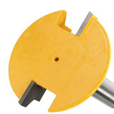 ▶ Broca fresadora Herramienta de Carpintería 1/2 Mango Cajón Recto Moldeo Router , Mango de Madera de Aleación de Fresa Con Herramientas Para Trabajar la Madera- Amarillo
