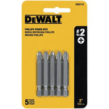▶ DEWALT #2 Phillips 2-Inch Power Bit (5-Pack)