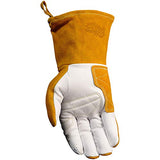 ▶Guantes de soldador y fundición, color dorado, M