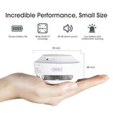 ▶ Mini alarma de humo, detector de humo con alarma de incendio de batería de 10 años con indicador LED y botón de silencio, XS01, paquete de 3