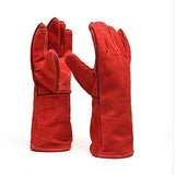 ▶ Guantes De Soldador, Guantes De Cuero For Soldadores Mecánicos, Protección Laboral, Soldadura A Alta Temperatura, Guantes De Aislamiento Extendido