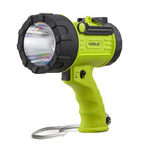🔦 Linterna recargable YIERBLUE Foco recargable con LED de 2000 lúmenes, IP67 impermeable, linterna de mano con filtro de luz roja desmontable, 10000 mAh de larga duración (fluorescente)