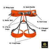 Kailas Pnuema - Arnés de escalada profesional para montañismo, escalada en roca, cinturón de seguridad para la cintura