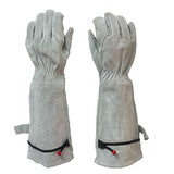B Baosity Guantes de jardinería de cuero de PU para mujeres y hombres Guantes de protección de antebrazo largo resistente a prueba de espinas Guantes de trabajo, l