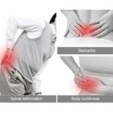 ▶ Cinturón de protección Lumbar  Ajustable, Postura de la Correa de Cintura Inflable Dispositivo de tracción de Disco para Corrector de Soporte Lumbar para Hombres y Mujeres(Blanco)