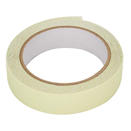 Rollo de cinta fluorescente luminosa de emergencia, 3 metros Cinta luminosa de PVC Escalera de seguridad en el piso Advertencia(2,5 cm * 3 Mt)