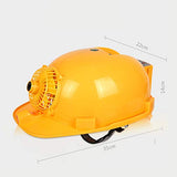 ▶ Casco Casco de seguridad: ventilación de verano, tapa de refrigeración, antivibración, iluminación recargable con energía móvil, construcción, doble fuente de alimentación, ventilador solar somb