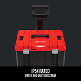▶ CRAFTSMAN Caja de herramientas rodantes con ruedas, bloqueable, color rojo, 20 pulgadas