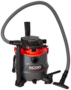 Ridgid RT1600M Aspiradora de Solidos y Líquidos, 6.5 HP, negro con rojo