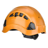 ▶ Casco de protección industrial, material de calidad cómodo de llevar Casco de seguridad de tela suave para espeleología(28 * 21 * 18cm-naranja)