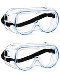 MELASA Gafas de seguridad ANSI Z87.1, 2 paquetes de gafas de laboratorio protectoras antivaho, gafas de seguridad para protección ocular