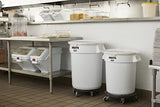 Rubbermaid Commercial contenedor Ahorra Espacio, Solo contenedor, Transparente