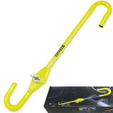 ▶ Bastón Antirrobo Auto, Bloqueo de Volante, Ajustable Gancho Pedal, Bloqueo Carro, Inmovilizador Parking, Cerradura Todoterreno, Protección Autocaravana, Extensible Universal