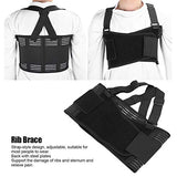Soporte para costillas rotas, cinturón protector lumbar ajustable transpirable para mujeres y hombres