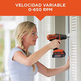 ▶ BLACK+DECKER  Taladro inalámbrico 20V MAX* y Nivel Láser 360°