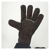 ▶ Guantes de Soldador Guantes mecánicos Guantes de Trabajo de Cuero de Piel de Vaca 25 cm (10") Longitud TIGNO Guantes de Soldadura Peso Ligero y ampliamente Utilizado