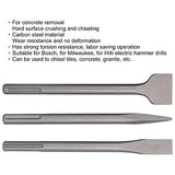 ▶ Juego de broca cincel para taladro de martillo, herramienta de extracción de hormigón, juego de cinceles para ahorrar mano de obra, 3 piezas, tamaño estándar para para para(SDS MAX (cinco hoyos))