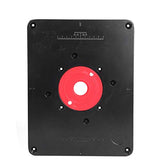 Herramientas Carpintería  Germerse Level-Loc Rings Deluxe Router Base Plate Routers Tool Precisión Negro y Rojo para carpintería doméstica