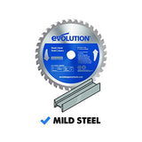 ▶ Evolution Power Tools - Hoja de sierra de corte, acero inoxidable