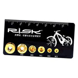 ▶ Medidor de tamaño de tuerca de tornillo métrico, especialmente diseñado para medir tornillos/pernos de bicicleta