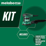 ▶ METABO Lijadora de órbita aleatoria de 5 pulgadas | Velocidad variable | Potente motor de 230 W 2.8 amperios | Agarre de elastómero suave | Incluye 5 piezas de papel de lija, bolsa de polvo, adaptador de vacío | SV13YST Metabo HPT