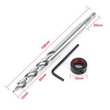 ▶ Broca Taladro Hexagonal de Paso Giratorio de 3/8" con Cuello de Tope de Profundidad Ajustable para el Kit de Plantilla de Orificio de Bolsillo Kreg