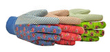 ▶ Guantes Jardinería para mujer (3 pares), color verde, rosa y azul