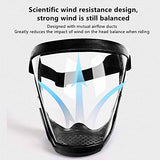 Escudos Protectores De Cara Completa - Máscara Facial Transparente Transparente HD, Gafas De Plástico Reutilizables Ultra Transparentes, Escudos Faciales Ajustables Para Protección (Pink) JICINME