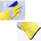 ▶ Guantes De Soldador, Protección De La Soldadura De La Protección De La Mano De Obra, Alta Temperatura Y Resistencia Al Desgaste, Guantes Antideslizantes A Fuego Corto