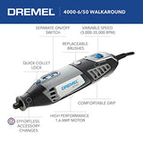 ▶ Dremel 4000 Mototool Con 6 Aditamentos y 50 Accesorios + Maletín