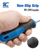 ▶ Set 6 PCS, Professional Cushion Grip 3 Phillips and 3 Flat Head Tips Screwdrivers Non-Slip for Repair Home Improvement Craft