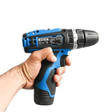 ▶ HYUNDAI TALADRO  INALAMBRICOS ATORNILLADOR  12V C/ESTUCHE + C/2 BATERIAS + 1 CARGADOR