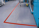 Tesa 607600008715 PVC advertencia de peligro piso y Lane cinta adhesiva de señalización P001, not_applicable, Rojo