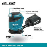 Makita DBO180Z DBO180Z Lijadora de órbita inalámbrica de 5 pulgadas