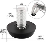 Riccioofy - Niveladores de pie (20 unidades, M8 x 15 mm, tornillo de nivelación para muebles, patas de muebles, suelos de madera)