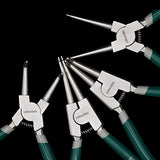 GINWORD Alicates de anillo de retención de 7 pulgadas, kit de alicates de círculo, mandíbula recta/doblada, alicates de clip en C para retención de anillos