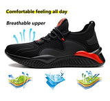 ▶ KEXUEJIA Botas de Trabajo Hombre Zapatos de Seguridad Hombre Botas Industriales Hhombre Mujer Casquillo