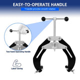 ▶ Abrazadera de tubo, 2 a 6 pulgadas, herramienta de alineación de tubería de acero con diseño ligero, abrazadera ultra de alta resistencia con tornillos de acción rápida, color negro