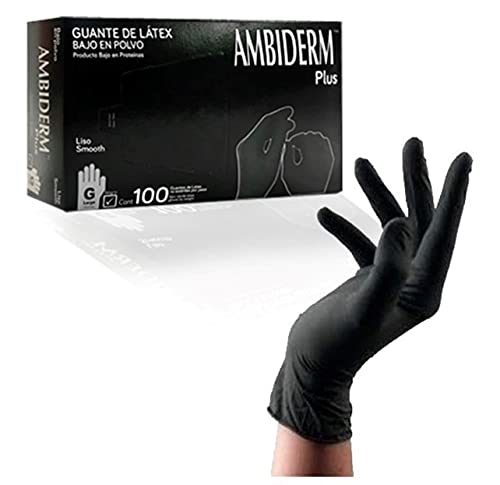 ▶ Guante de Látex No Estéril Plus Negro