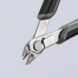 ▶ KNIPEX Tools - Supercuchillos electrónicos, acero INOX, ESD, 5 pulgadas con receptor de plomo