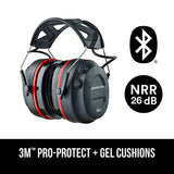 ▶ 3M Pro-Protect - Protector auditivo electrónico de gel inalámbrico con tecnología Bluetooth, NRR 26 dB