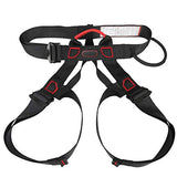 ▶ Arnés de escalada, cinturón de seguridad para escalada, arnés de seguridad para proteger la cintura, arnés de seguridad de la mitad del cuerpo más amplio para rescate de incendios, escalada, rappel trepado