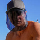 Protector UV de cara completa con tapa de lente accesorio – Antiva– Ajustable, reutilizable, se desliza en tu gorra existente