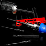 ▶ NEIKO Hex Allen Power Bit Set, 11-Piece SAE Sizes 1/16 to 5/16 | Magnetic Hex Head Bits | 3 Quick Release Shanks | Premium S2 Steel | Compatible with Power Drills and Impact Drivers