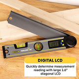 General Tools TS02 ToolSmart - Buscador de ángulos digital conectado con Bluetooth, transportador, nivel y regla de 10.5 pulgadas (26.67 cm)