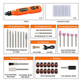Minijuego de herramientas giratorias inalámbricas de iones de litio de 3.6 V, 3 velocidades ajustables, cable de carga USB y 31 accesorios para perforar, moler, limpiar, pulir y tallar de GALAX PRO