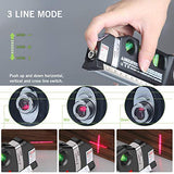 Nivel láser, medidor láser multiusos Línea métrica de 8 pies + Regla de cinta métrica ajustada Estándar y Metric Rulers MICMI by MICMI