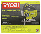 Sierra caladora  Orbital de 4,8 amperios con vástago en forma de T con luz LED integ Ryobi JS481LG rada