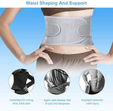 ▶ Cinturón de protección Lumbar para hombres y mujeres (gris-l Talla)